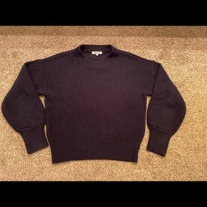 Madewell Fairbanks Navy Pullover Sweater